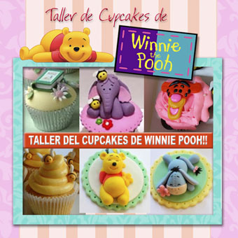 taller de cupcakes de Winnie Pooh
